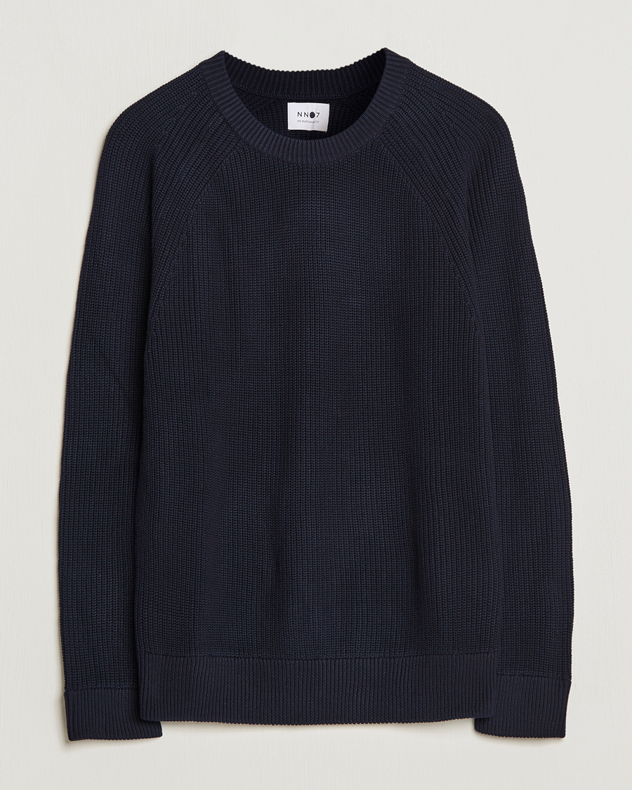 Heren | Truien | NN07 | Jacobo Organic Cotton Knitted Sweater Navy