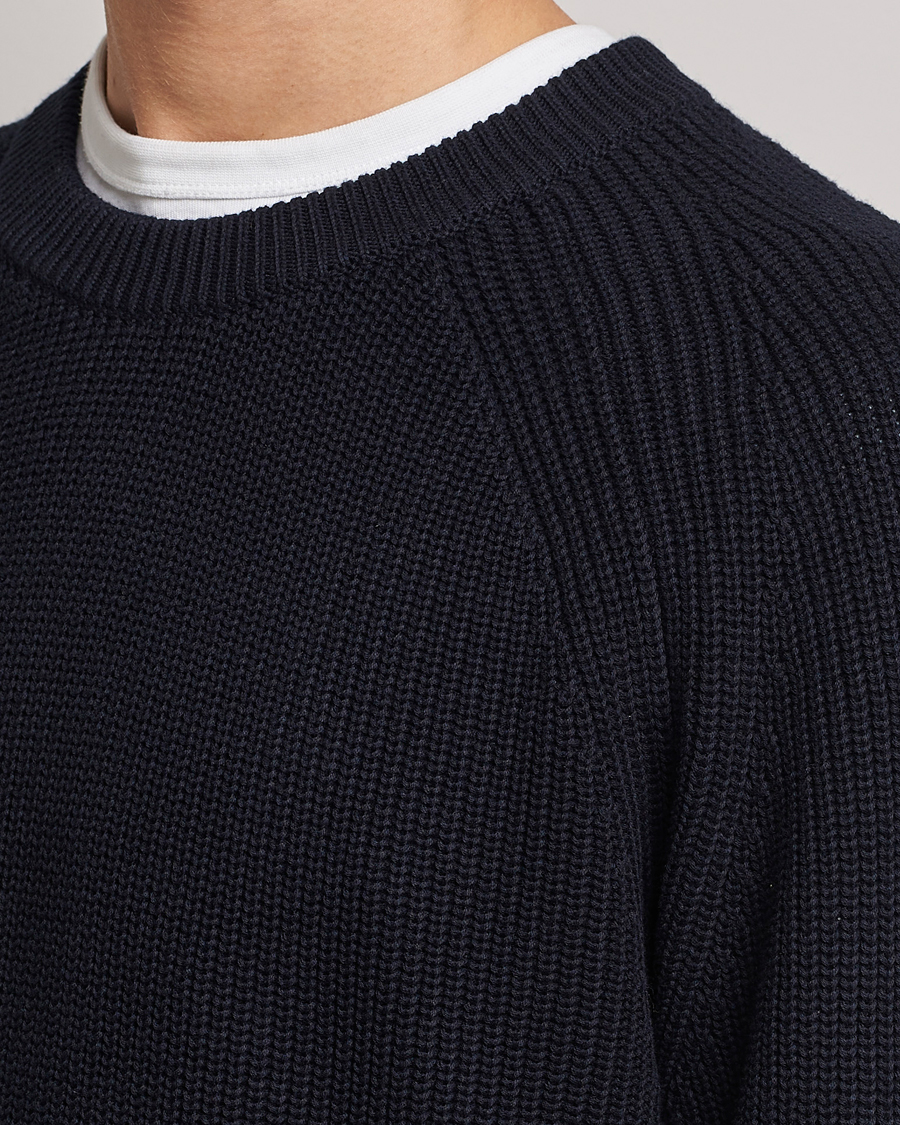 Heren | Truien | NN07 | Jacobo Organic Cotton Knitted Sweater Navy