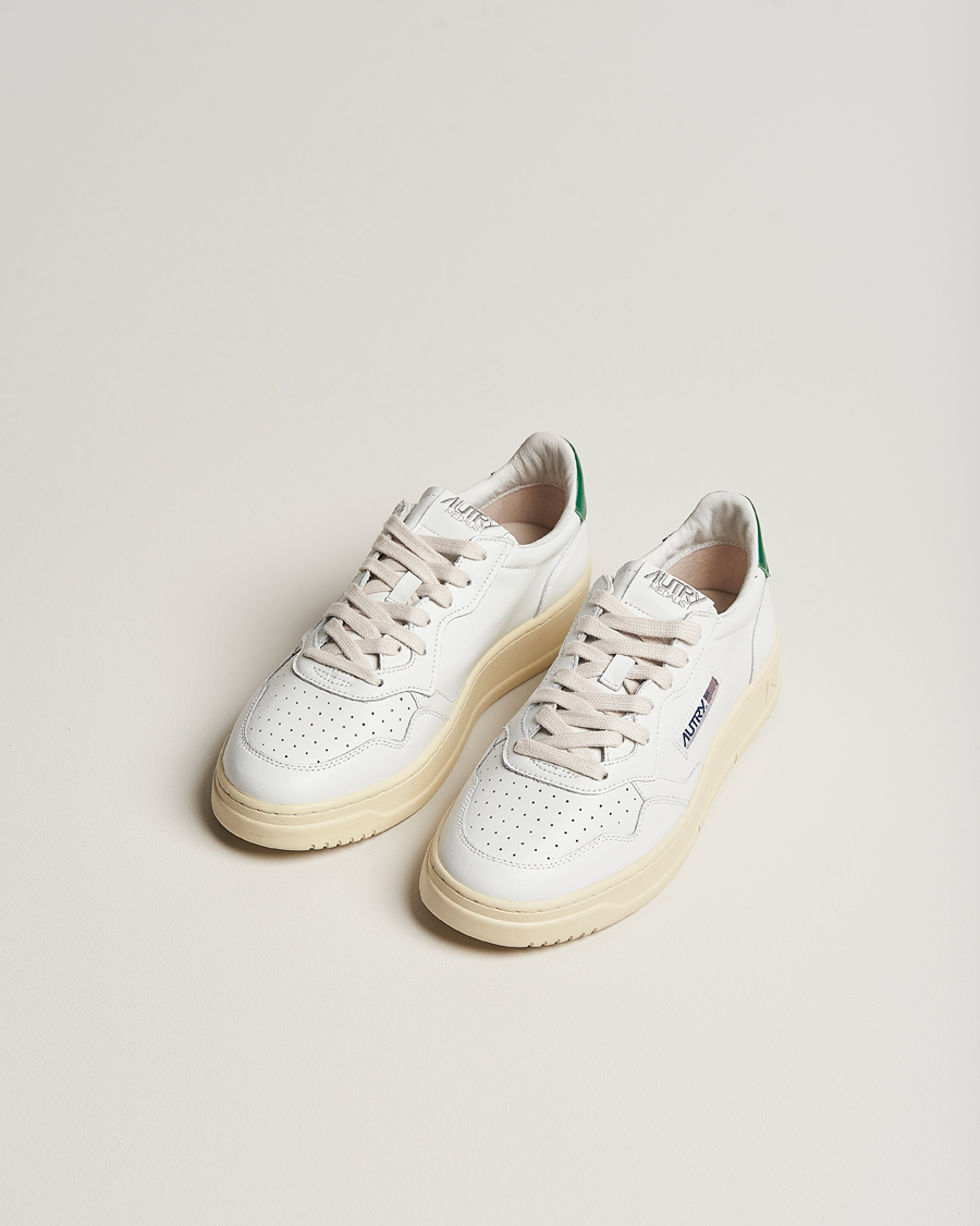 Heren | Autry | Autry | Medalist Low Sneaker White/Green