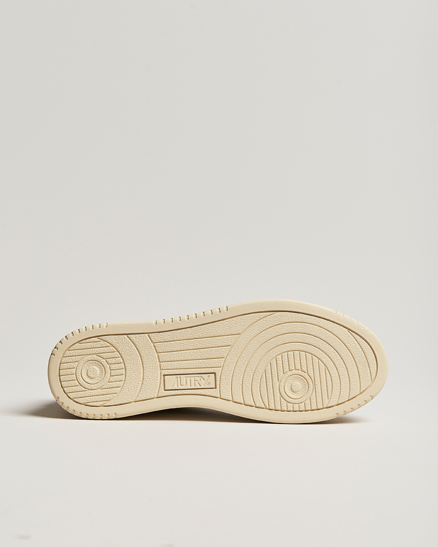 Heren | Sneakers | Autry | Medalist Low Super Soft Goat Leather Sneaker White/Blue