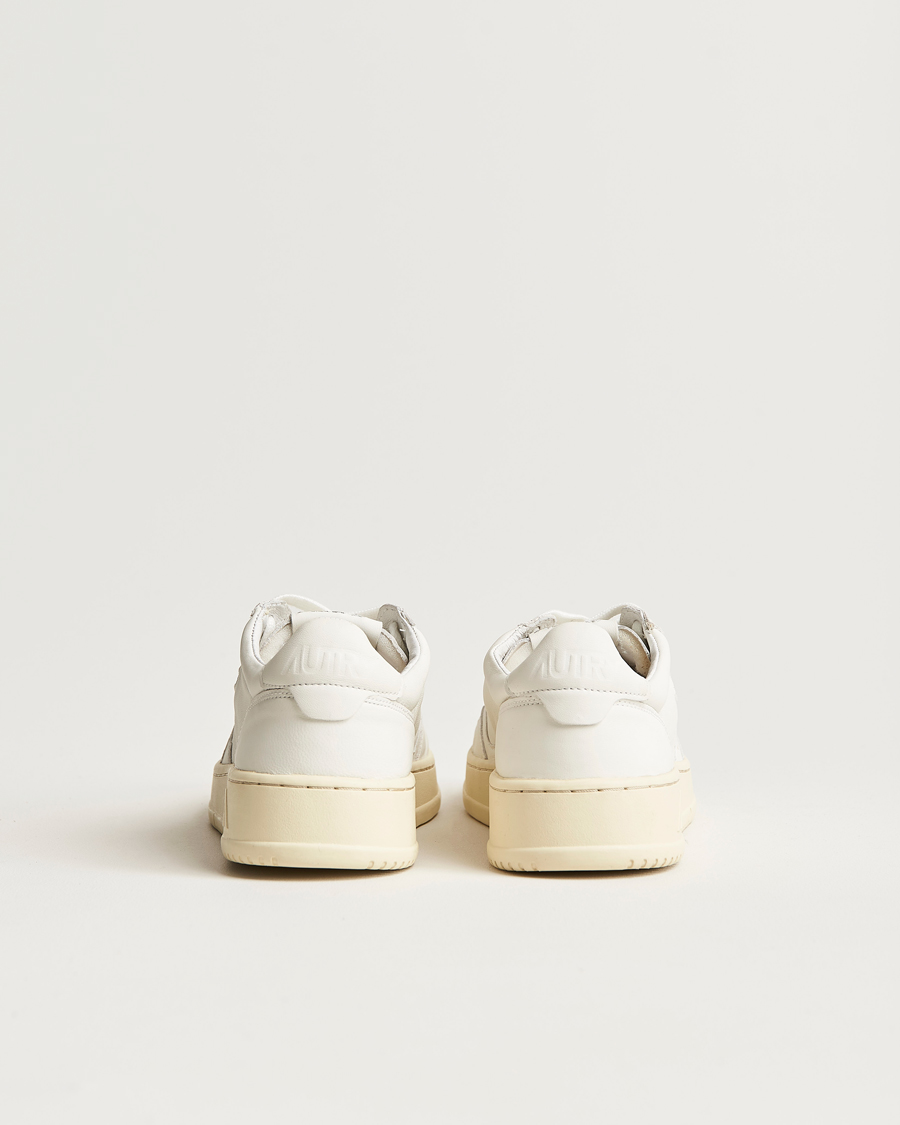 Heren | Sneakers | Autry | Medalist Low Super Soft Goat Leather Sneaker White