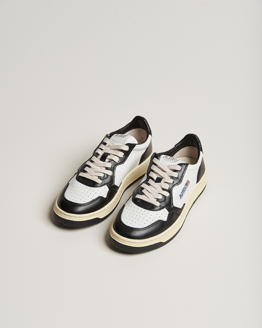 Heren | Autry | Autry | Medalist Low Bicolor Leather Sneaker White/Black