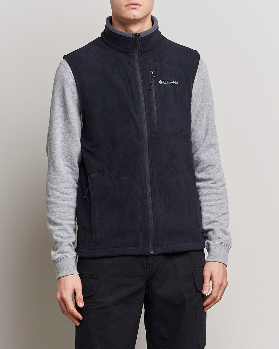 Men | Gilets | Columbia | Fast Trek Fleece Vest Black