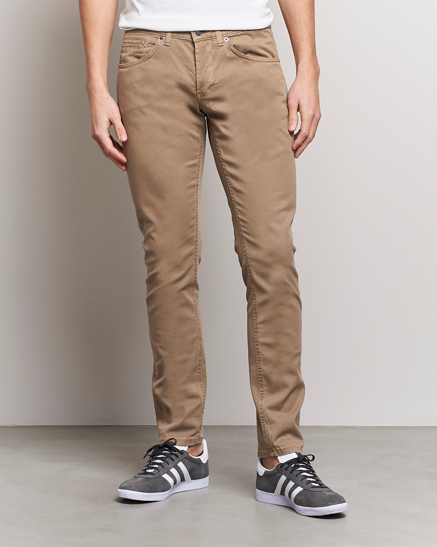 Heren | Broeken | Dondup | George Gabardine 5-Pocket Khaki