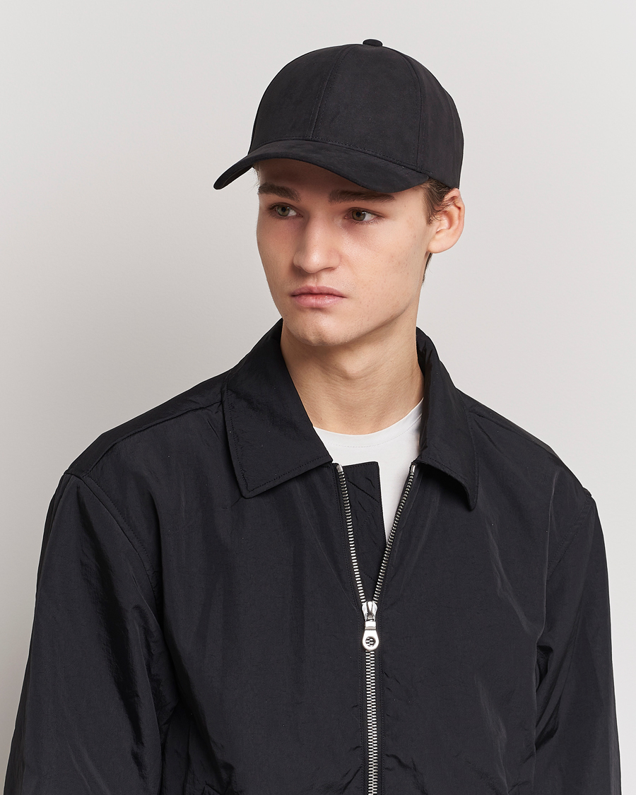 Heren | Contemporary Creators | Varsity Headwear | Alcantara Baseball Cap Notte Black