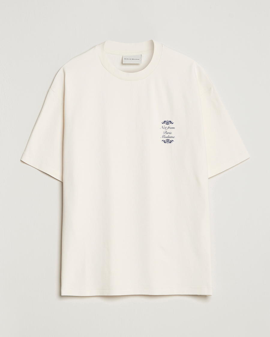 Heren | T-shirts | Drôle de Monsieur | Ornaments T-Shirt Off White