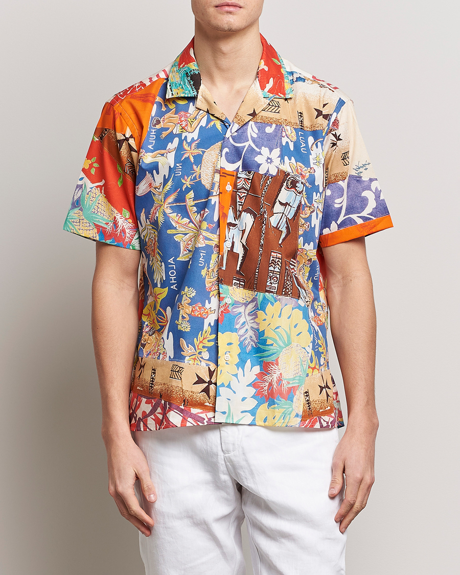 Heren | Overhemden | Gitman Vintage | Aloha Quilt Camp Shirt Multicolor