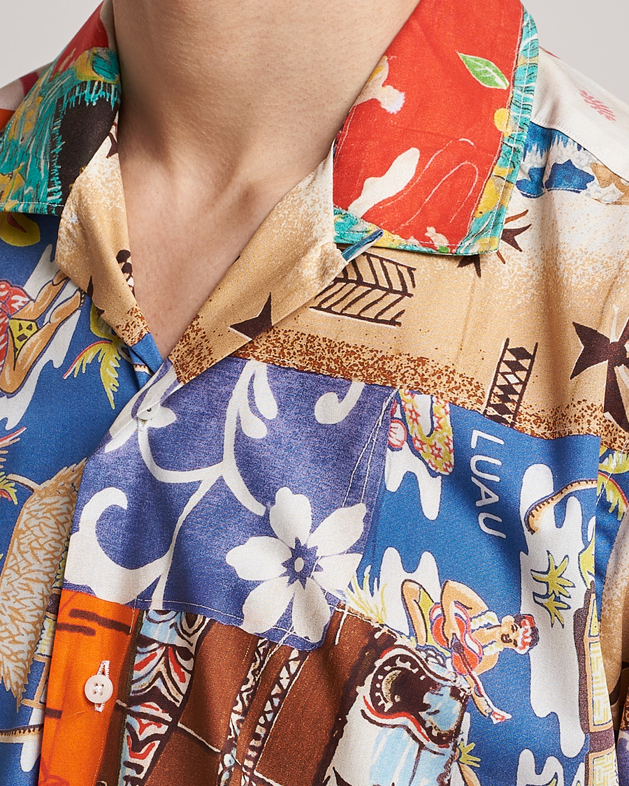 Heren | Overhemden | Gitman Vintage | Aloha Quilt Camp Shirt Multicolor