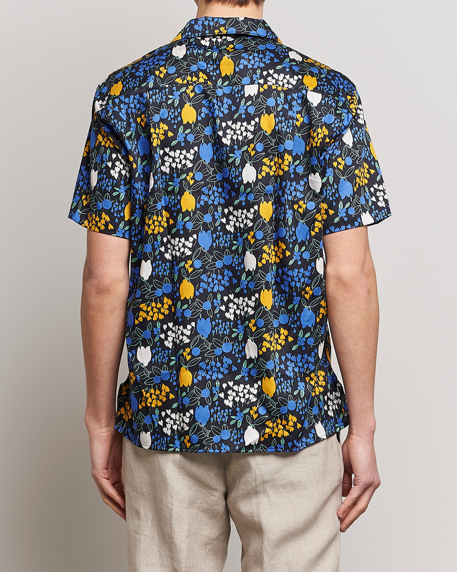Heren | Overhemden | Gitman Vintage | Tulip Fields Camp Shirt Blue