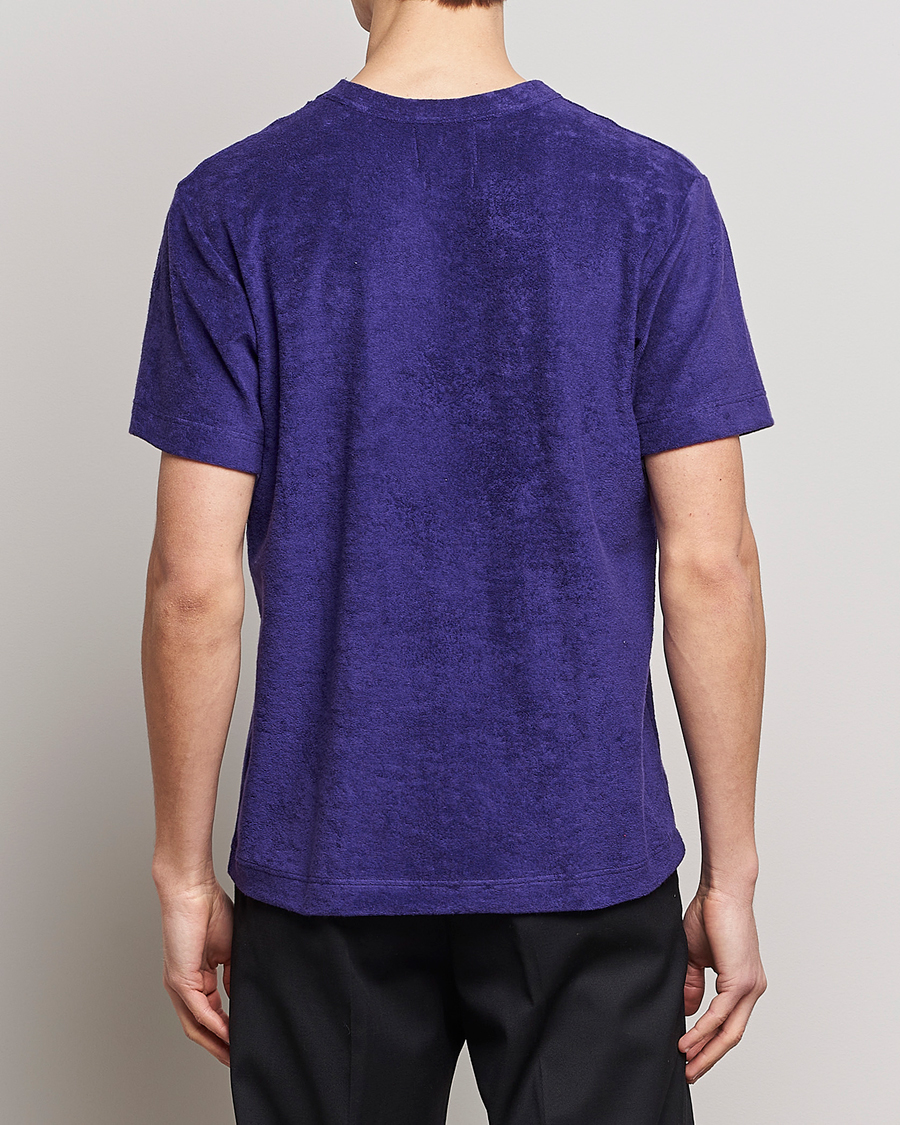 Heren | T-shirts | Howlin' | Fons Cotton Blend Terry Pocket Tee Purple Eyes