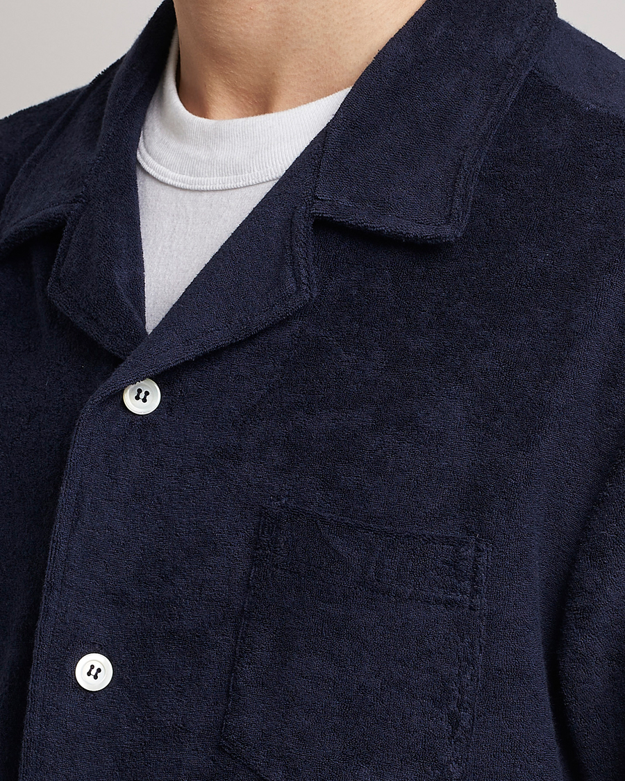 Heren | Overhemden | Howlin' | Short Sleeve Terry Shirt Navy