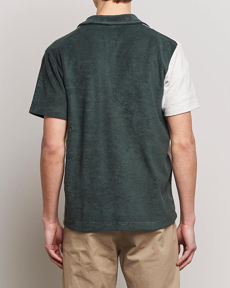 Heren | Overhemden | Howlin' | Short Sleeve Color Block Terry Shirt Agave
