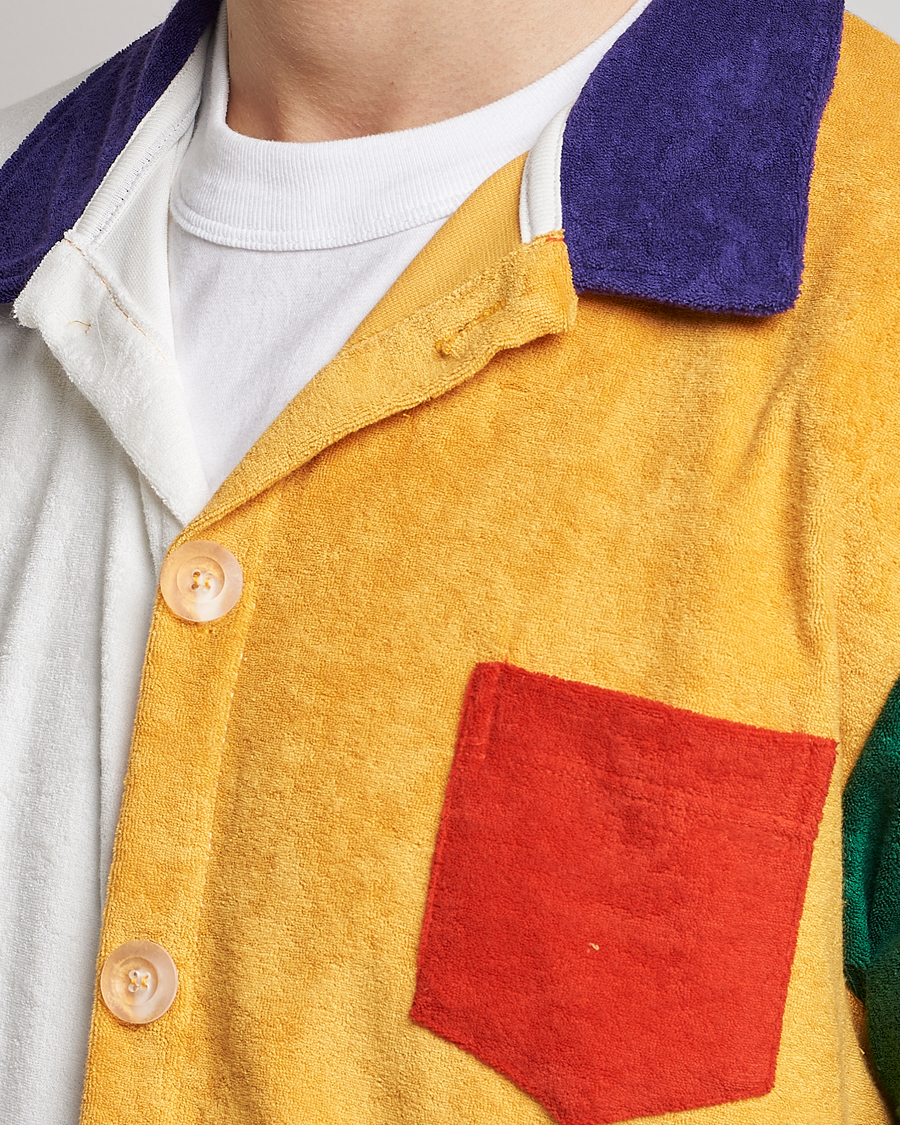 Heren | Overhemden | Howlin' | Short Sleeve Color Block Terry Shirt Butter In The Sun