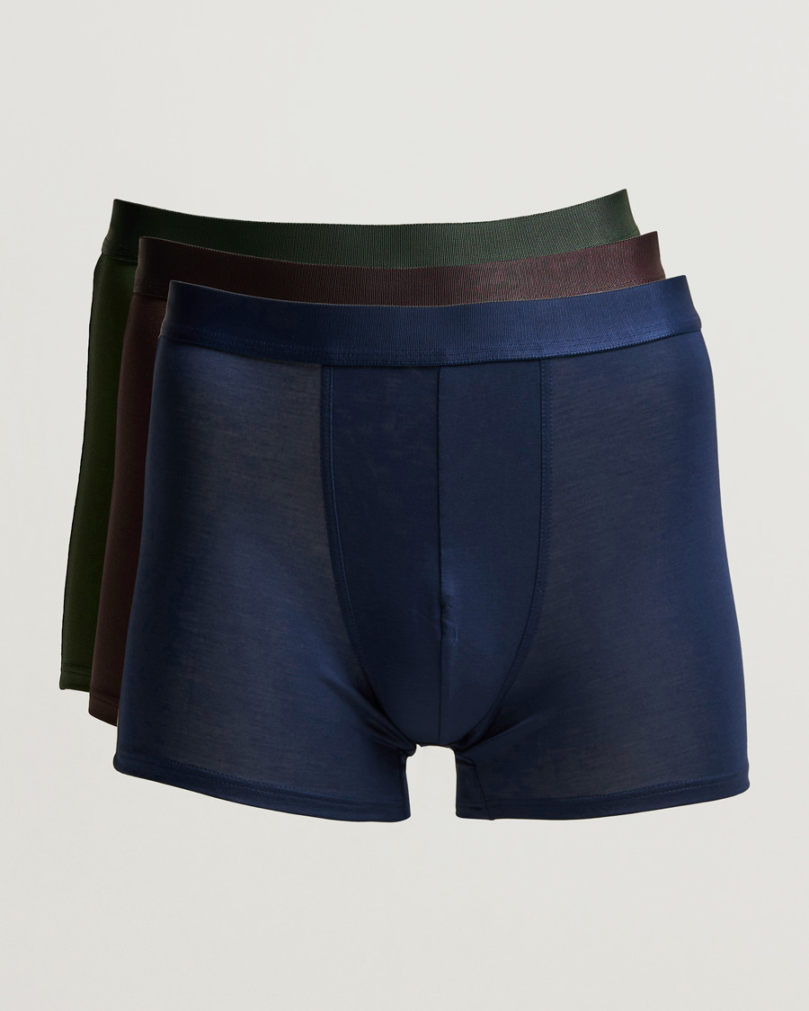 Heren | Ondergoed | CDLP | 3-Pack Boxer Brief Navy/Army/Brown