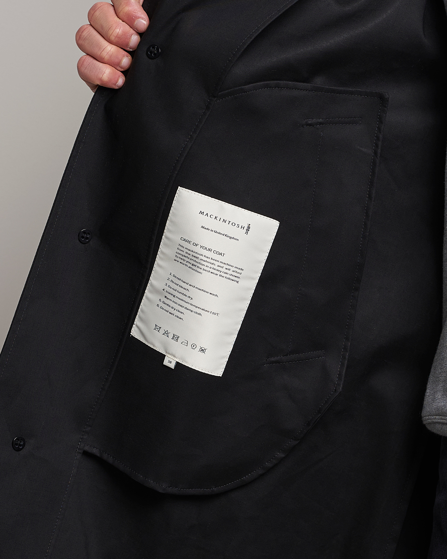Heren | Jassen | Mackintosh | Wolfson Rain Coat Black