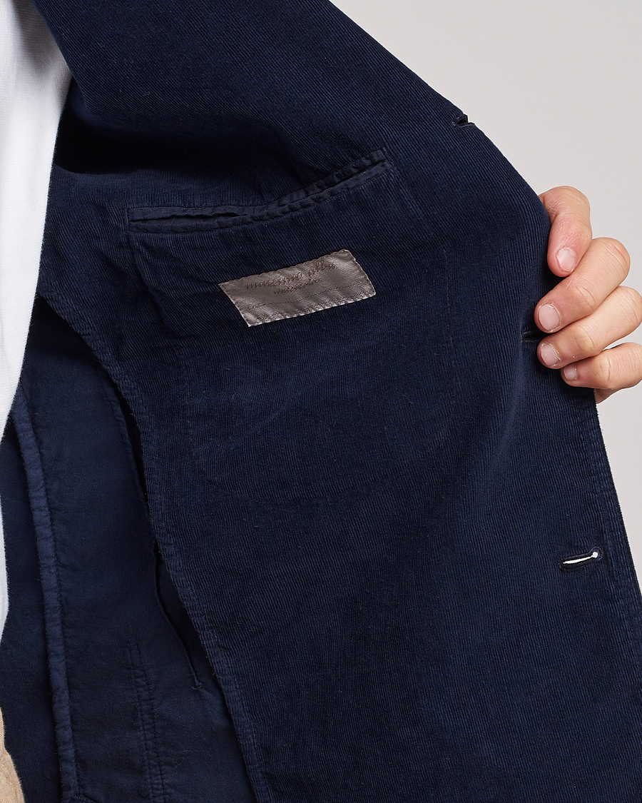 Heren | Blazers | Massimo Alba | Baglietto Baby Corduroy Jacket Navy