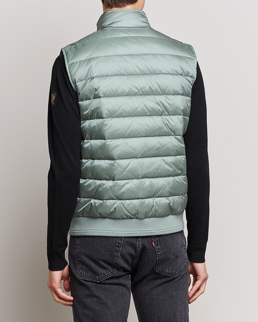 Heren | Gilets | Belstaff | Circuit Padded Gilet Steel Green