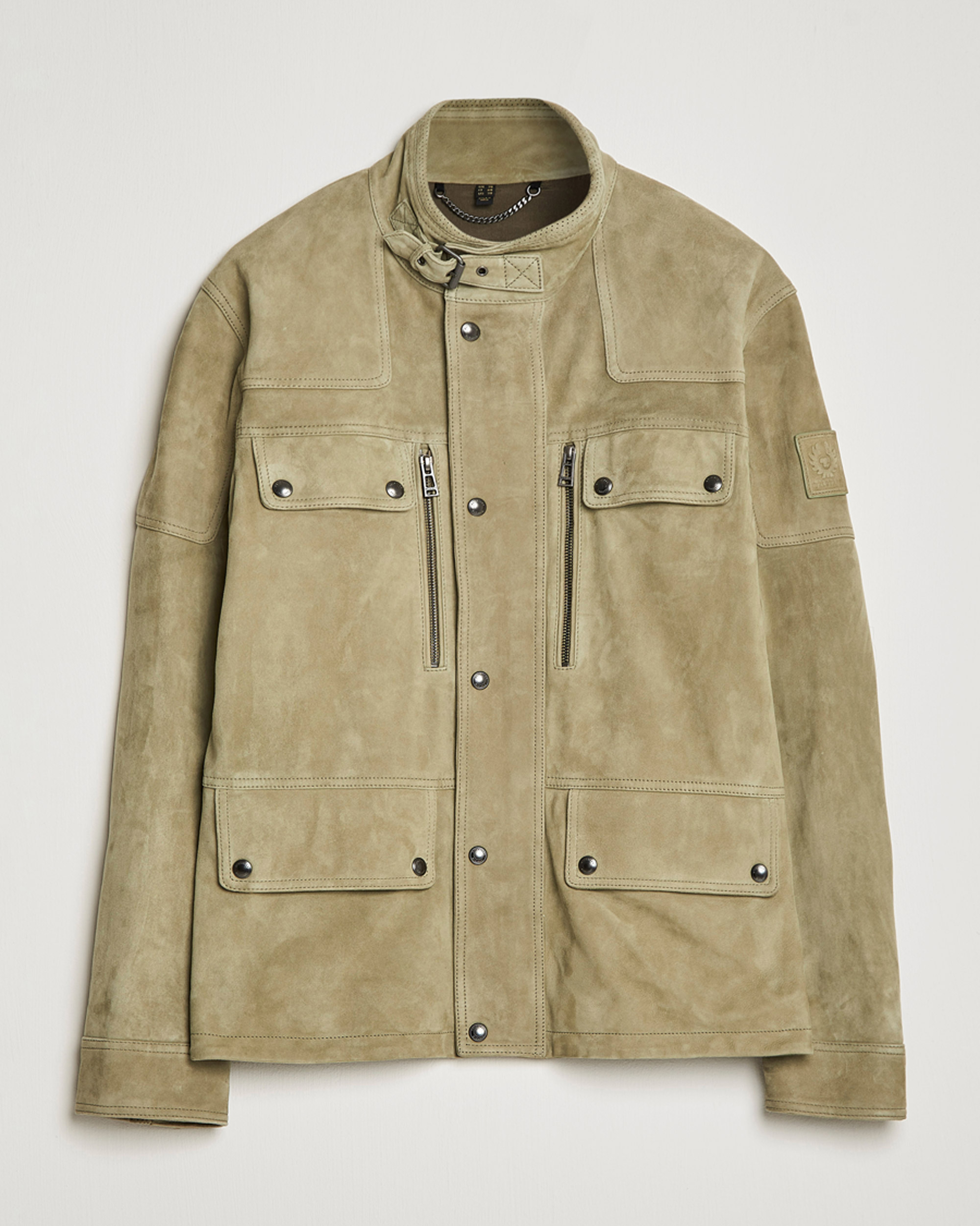 Heren | Jassen | Belstaff | Dene Suede Field Jacket Aloe