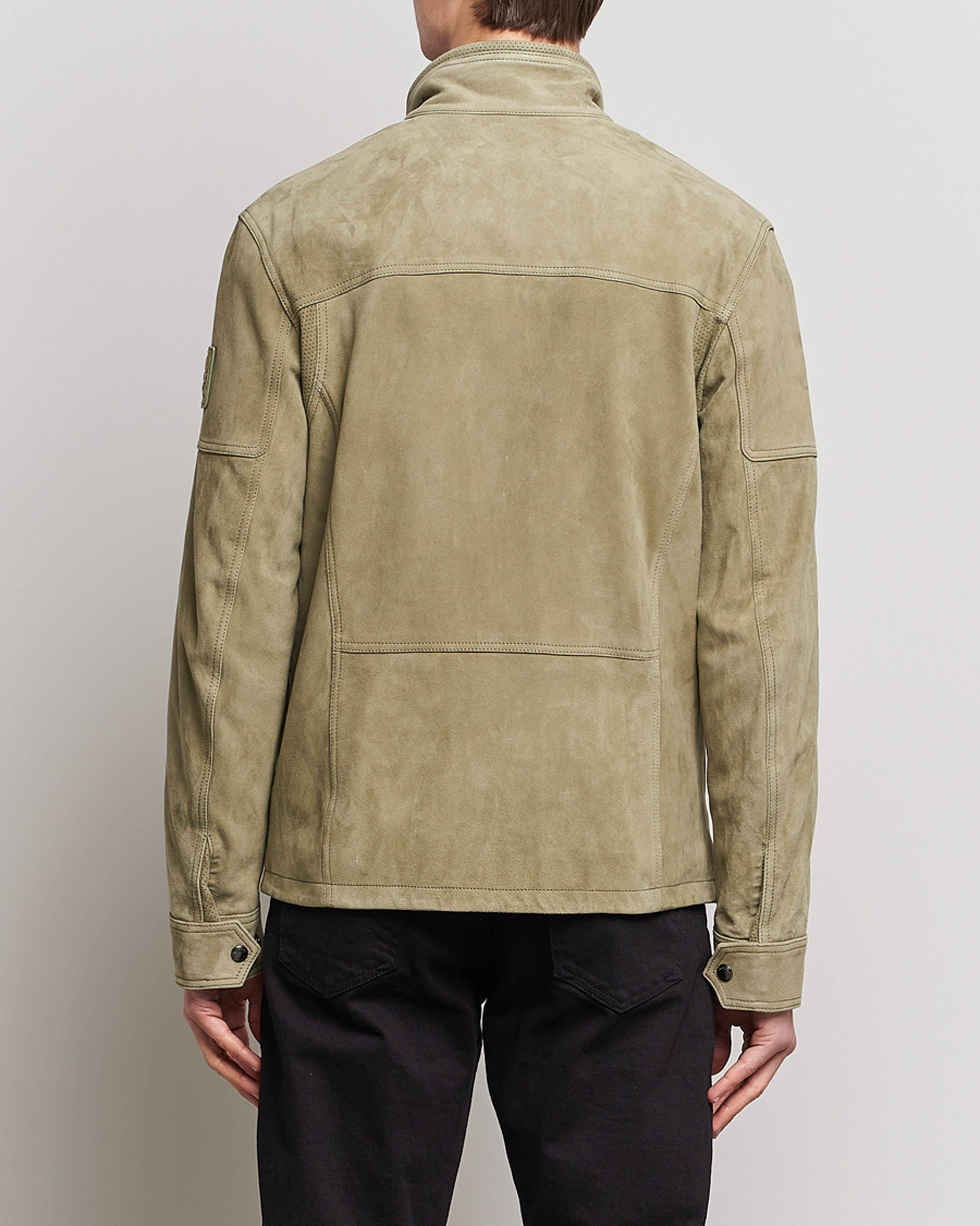 Heren | Jassen | Belstaff | Dene Suede Field Jacket Aloe