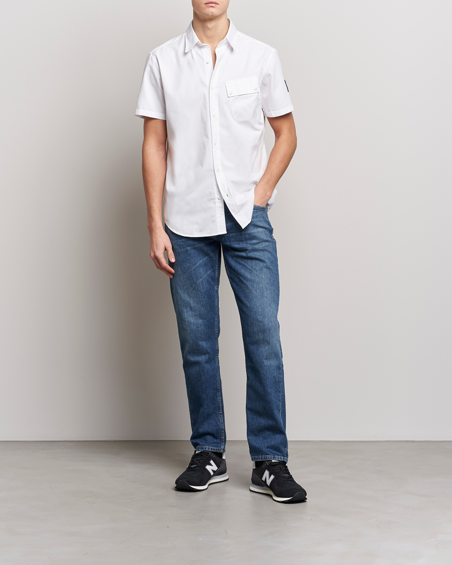 Heren | Overhemden | Belstaff | Short Sleeve Pitch Shirt White