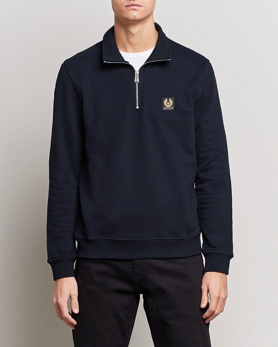 Heren | Truien | Belstaff | Signature Half Zip Sweatshirt Dark Ink