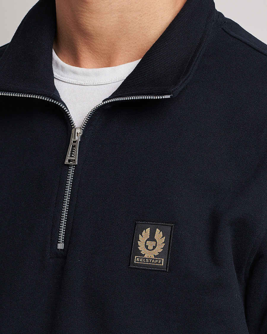 Heren | Truien | Belstaff | Signature Half Zip Sweatshirt Dark Ink