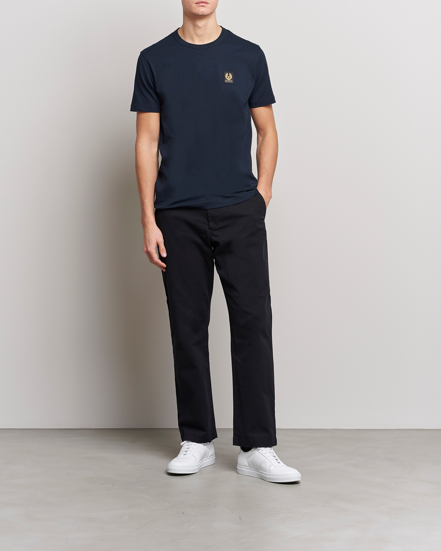 Heren | T-shirts | Belstaff | Cotton Logo T-Shirt Dark Ink