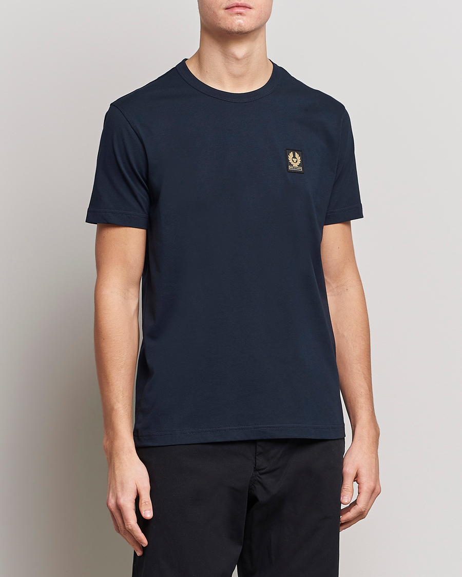 Heren | T-shirts | Belstaff | Cotton Logo T-Shirt Dark Ink