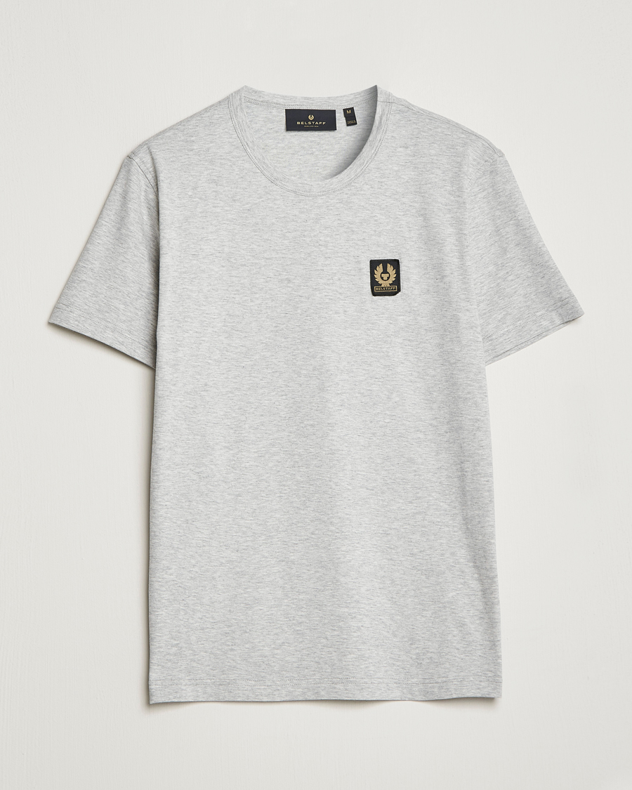 Heren | T-shirts | Belstaff | Cotton Logo T-Shirt Old Silver Heather