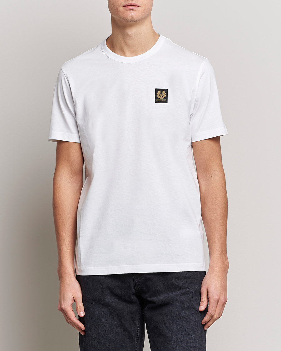 Heren | Witte T-shirts | Belstaff | Cotton Logo T-Shirt White