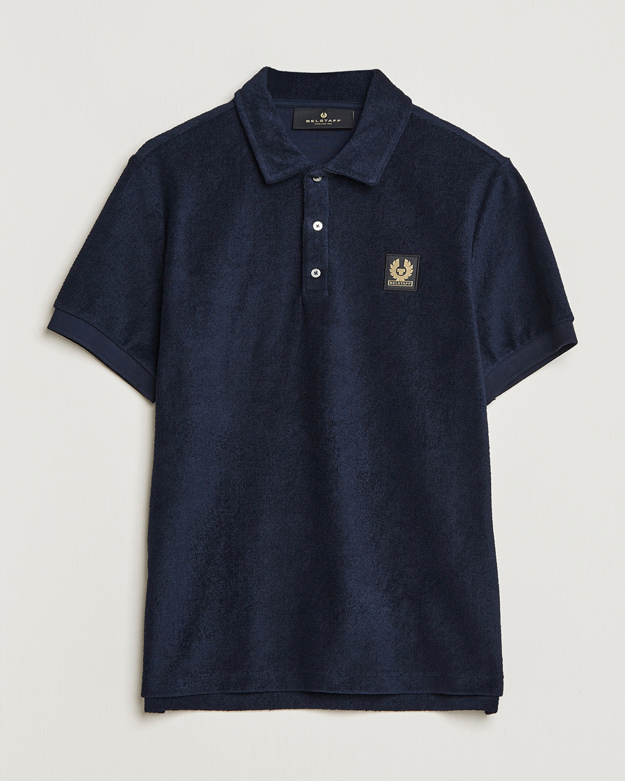 Heren | Polo's | Belstaff | Tether Terry Polo Dark Ink