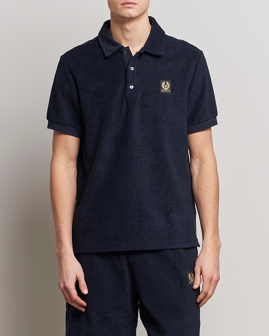 Heren | Polo's | Belstaff | Tether Terry Polo Dark Ink