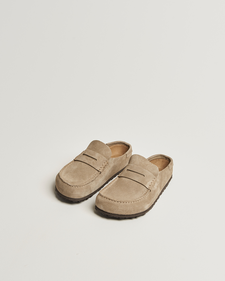 Heren | Sandalen slides | BIRKENSTOCK | Naples Taupe Suede