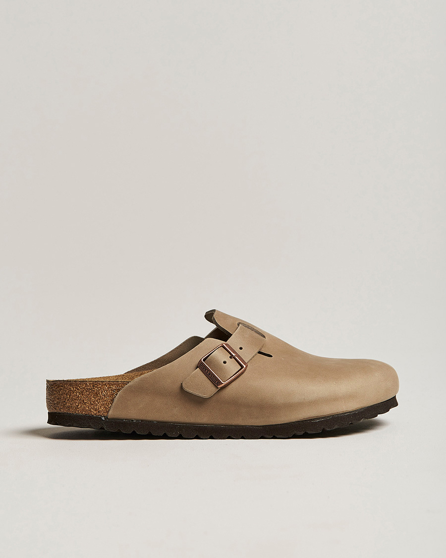 Heren | Sandalen slides | BIRKENSTOCK | Boston Classic Footbed Tabacco Oiled Leather