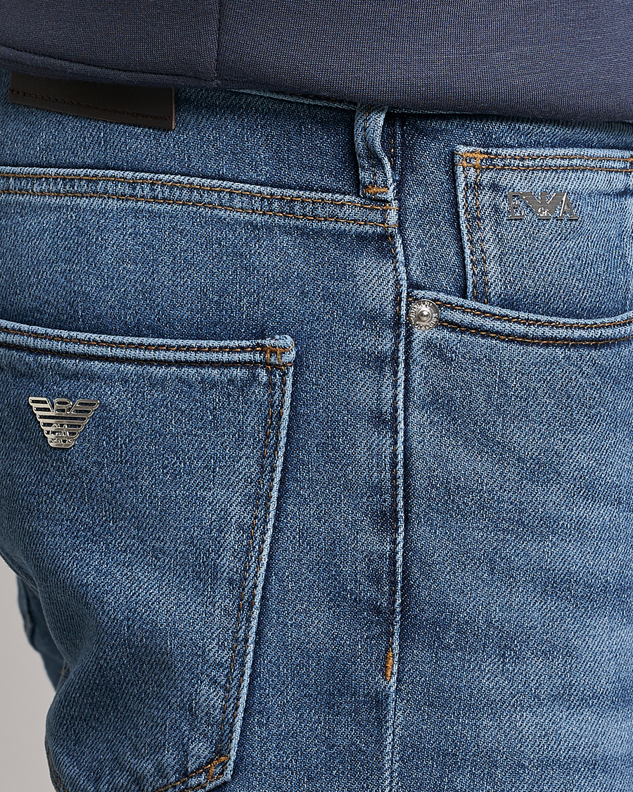 Heren | Jeans | Emporio Armani | Slim Fit Jeans Light Blue