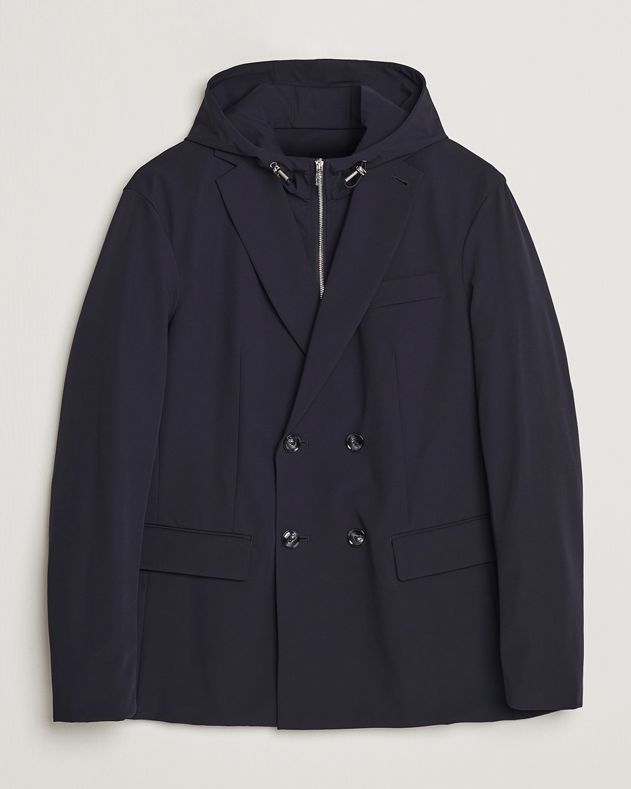 Heren | Blazers | Emporio Armani | Techincal Nylon Jacket Navy