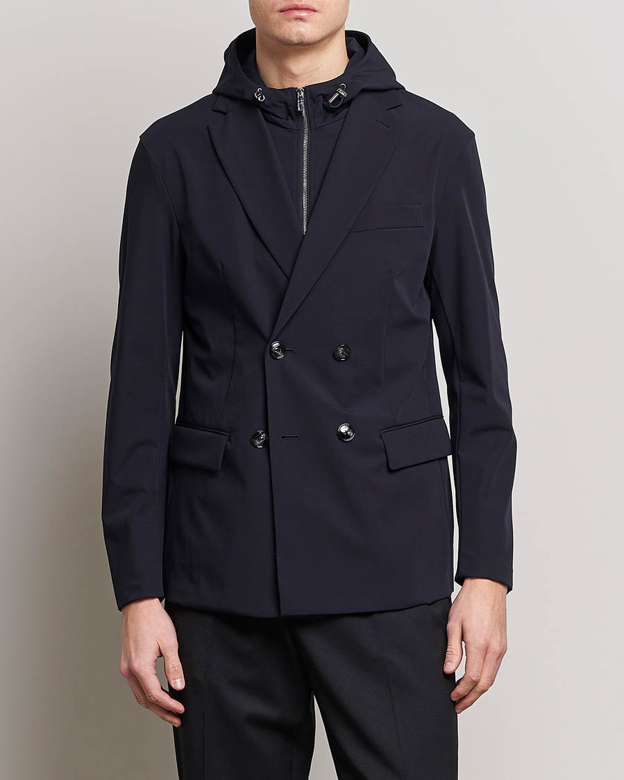 Heren | Blazers | Emporio Armani | Techincal Nylon Jacket Navy