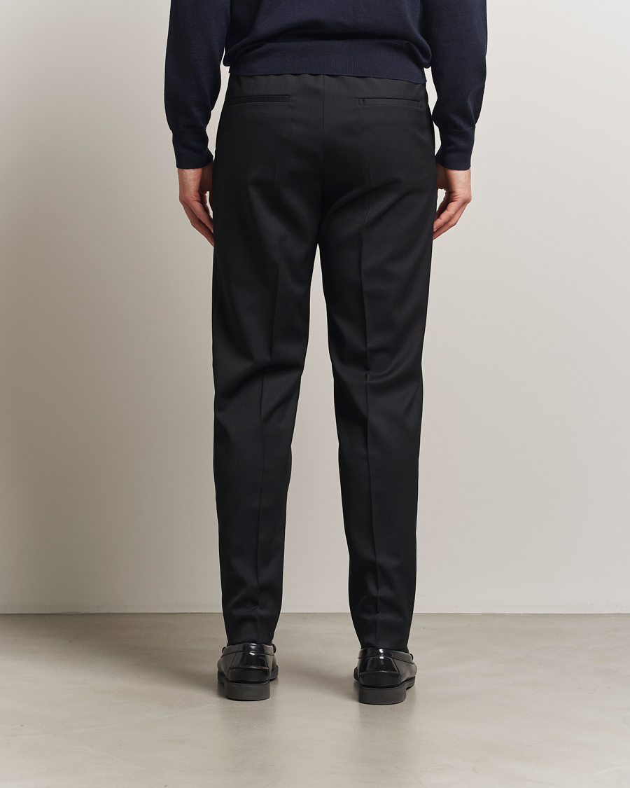Heren | Broeken | Filippa K | Theo Relaxed Wool Trousers Black