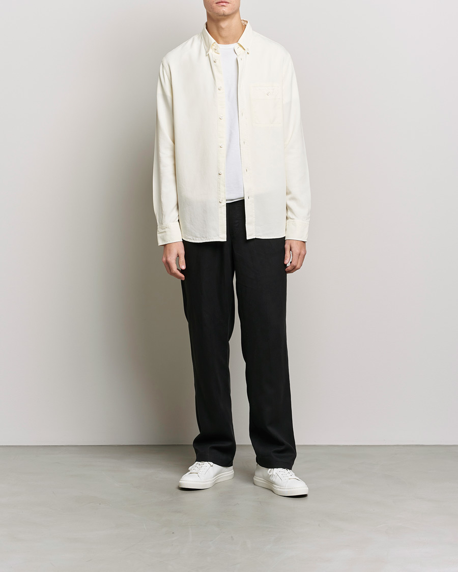 Heren | Overhemden | Filippa K | Zachary Lyocell Shirt Beige