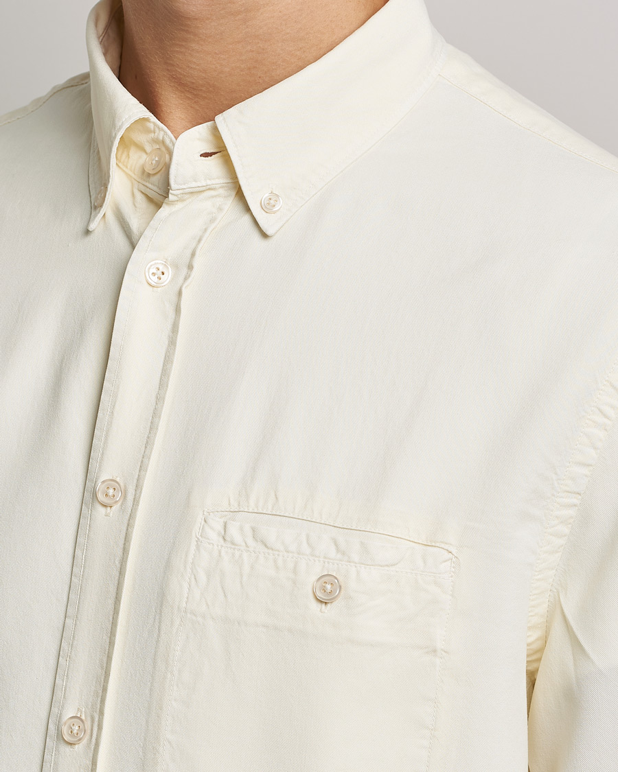 Heren | Overhemden | Filippa K | Zachary Lyocell Shirt Beige