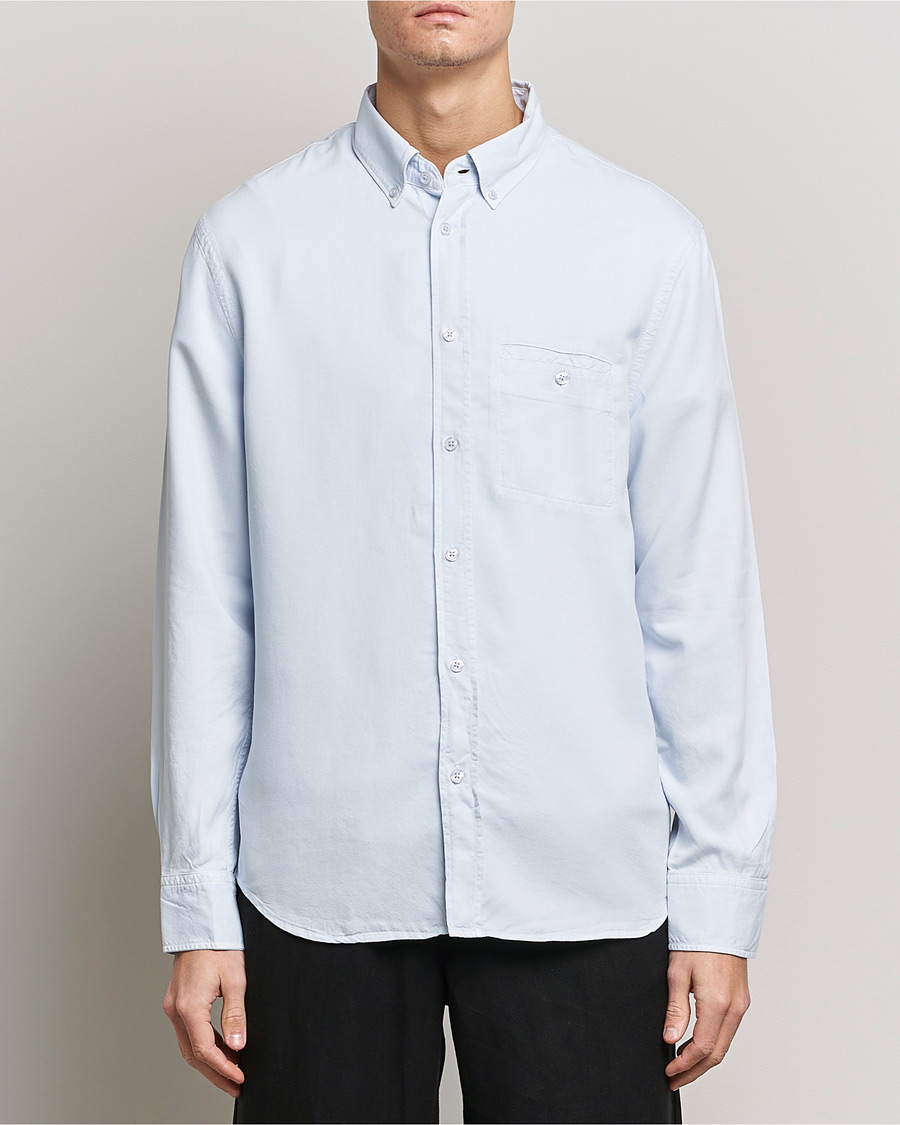 Men |  | Filippa K | Zachary Lyocell Shirt Ice Blue