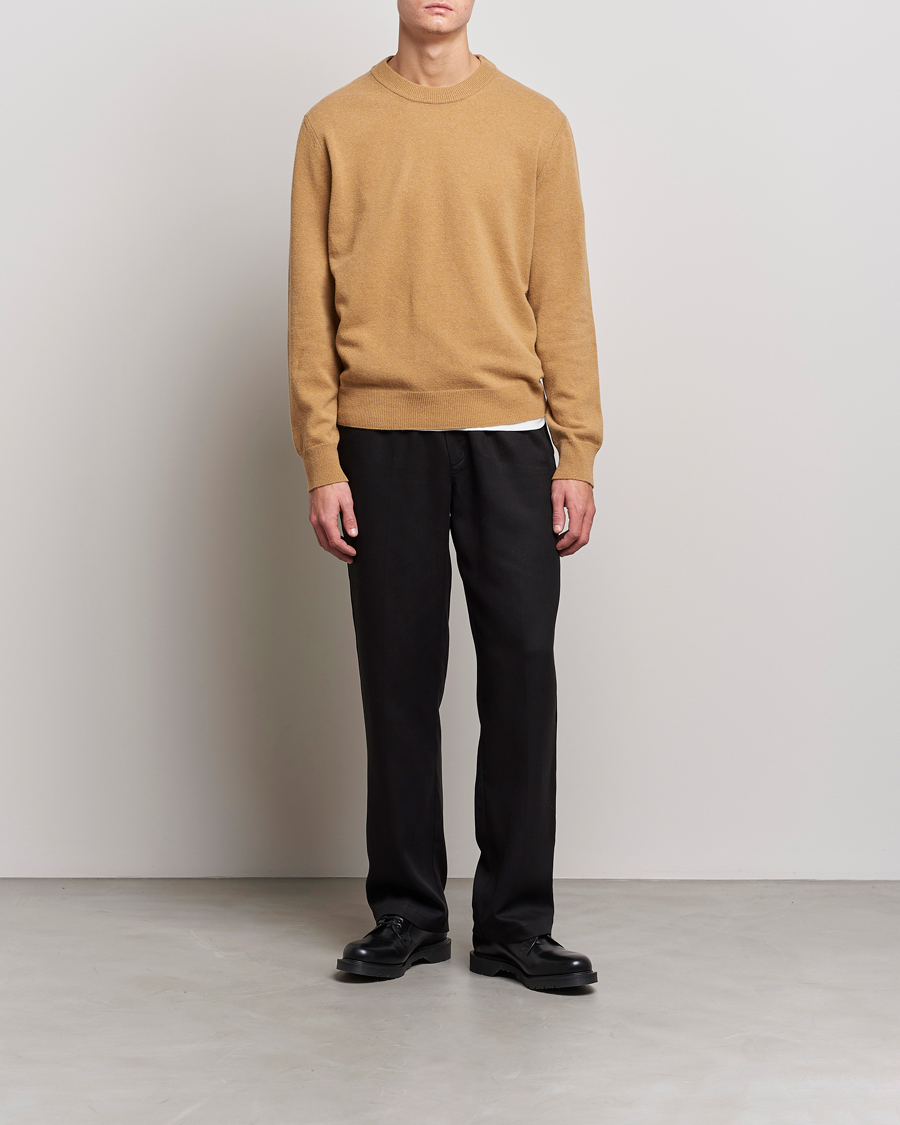 Heren | Truien | Filippa K | Relaxed Wool Sweater Butterscotch