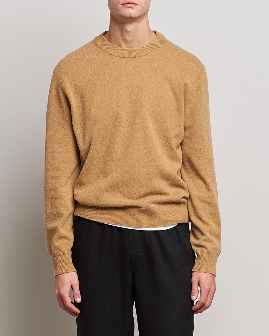 Heren | Truien | Filippa K | Relaxed Wool Sweater Butterscotch
