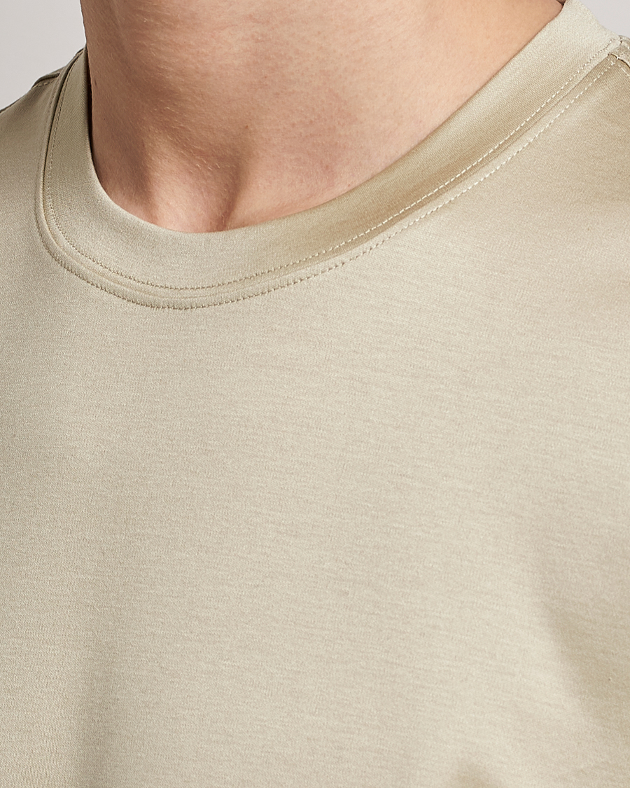 Heren | T-shirts | Eton | Filo Di Scozia T-Shirt Light Brown