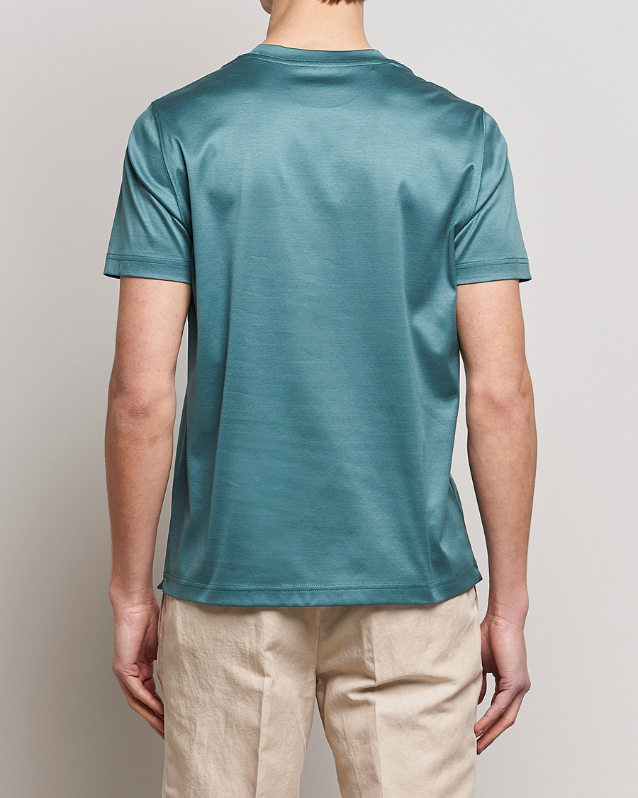 Heren | T-shirts | Eton | Filo Di Scozia T-Shirt Green