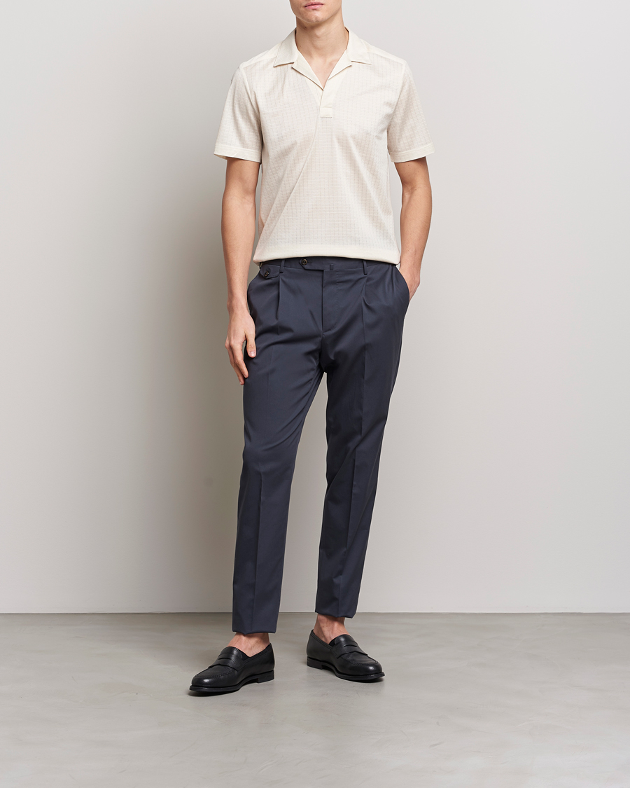 Heren | Polo's | Eton | Filo Di Scozia Open Collor Shirt White