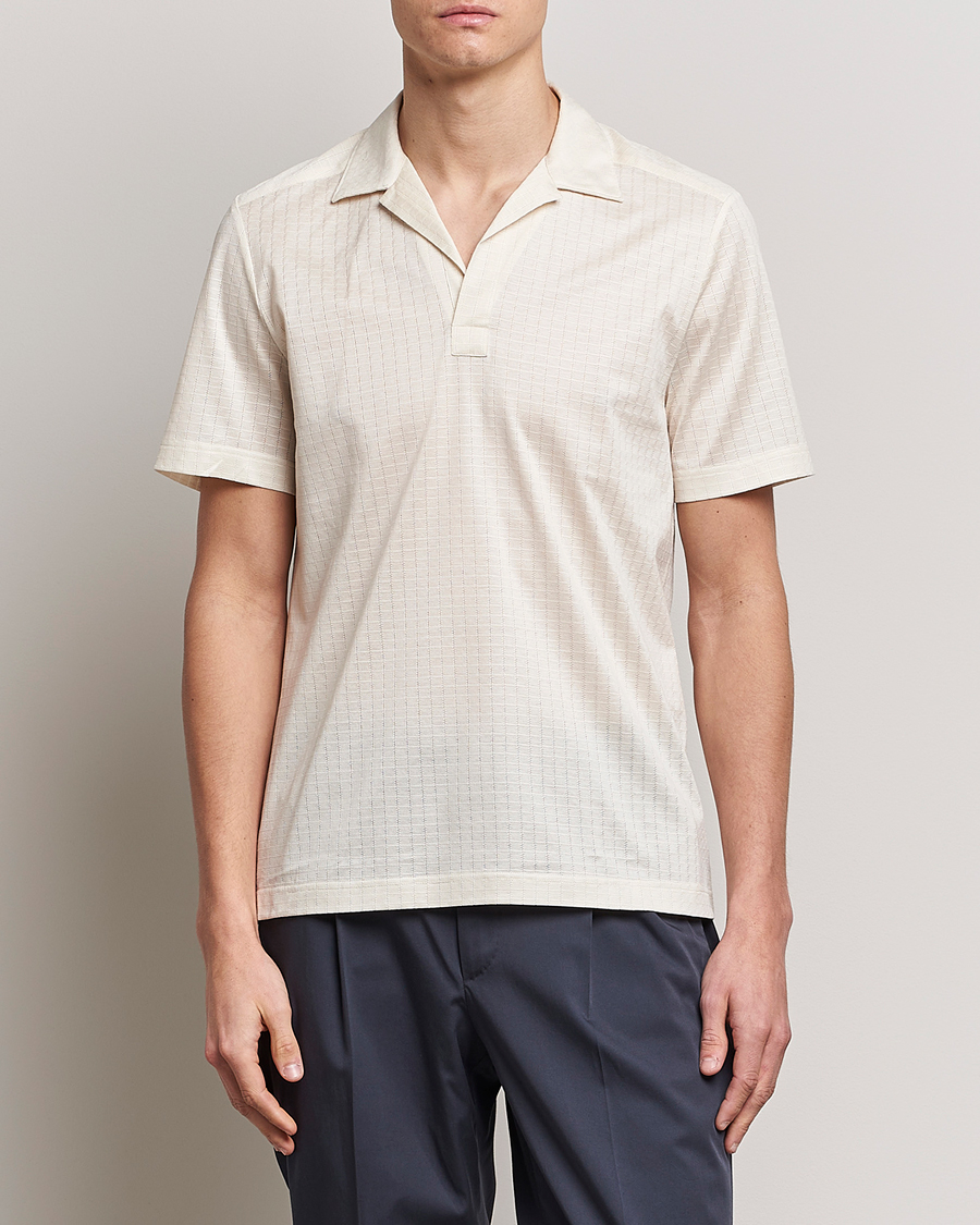 Heren | Polo's | Eton | Filo Di Scozia Open Collor Shirt White