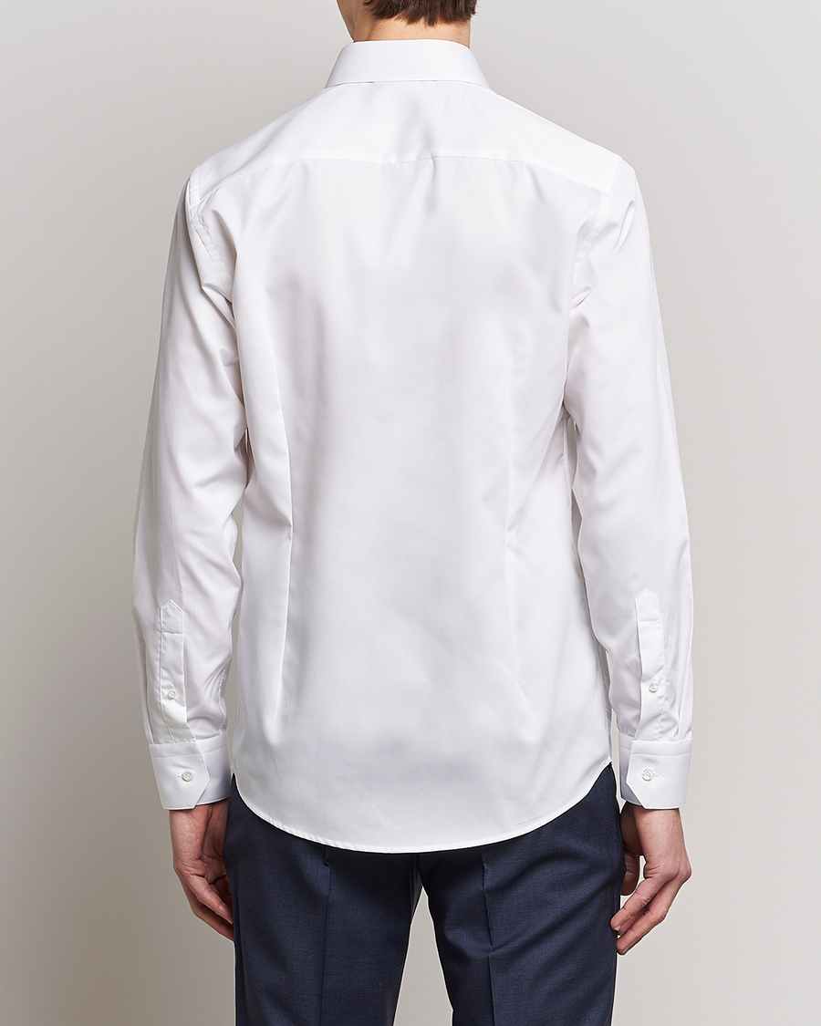 Heren | Overhemden | Eton | Fine Pique Shirt White