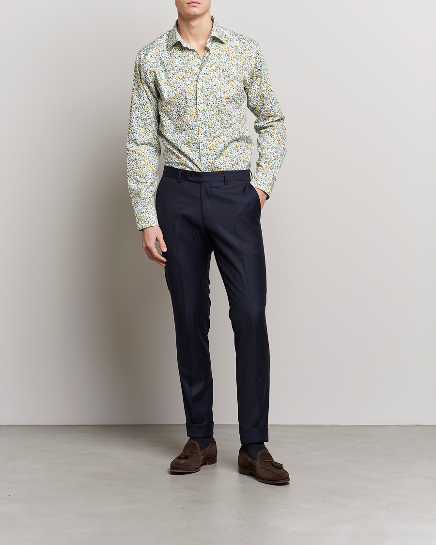 Heren | Overhemden | Eton | Signature Twill Slim Fit Shirt Lemon Print