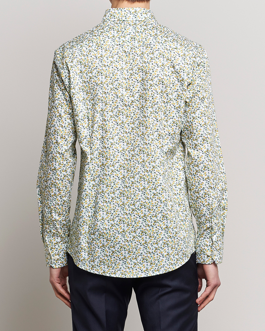 Heren | Overhemden | Eton | Signature Twill Slim Fit Shirt Lemon Print